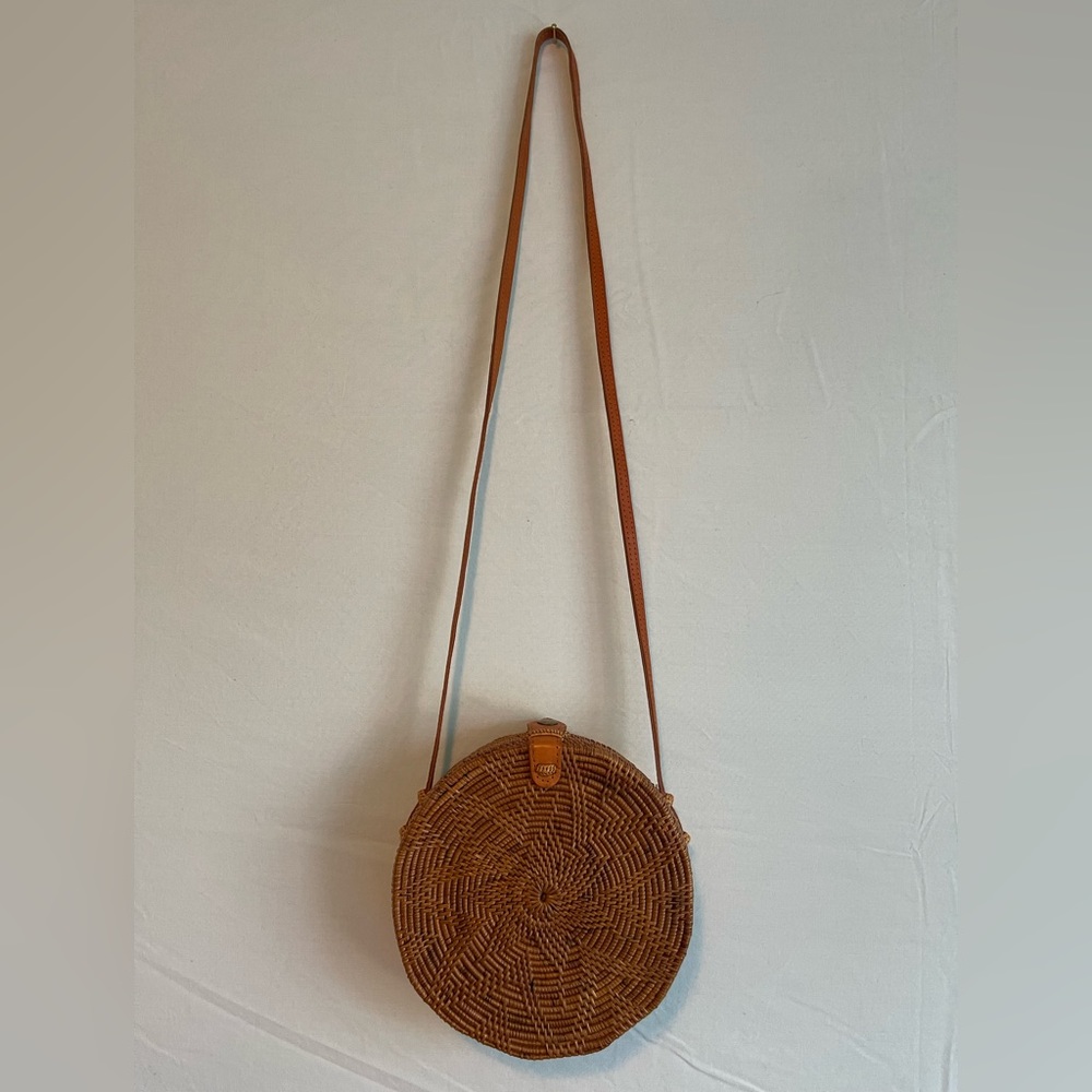 Anthropologie wicker purse